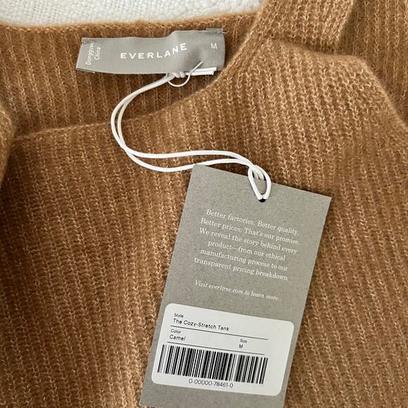 Everlane | The Cozy-Stretch Tank | Camel | Sz M | NWT - Picture 7 of 7